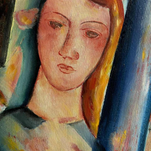 Marcel HOCQ (1933-2021): "At the square » painting