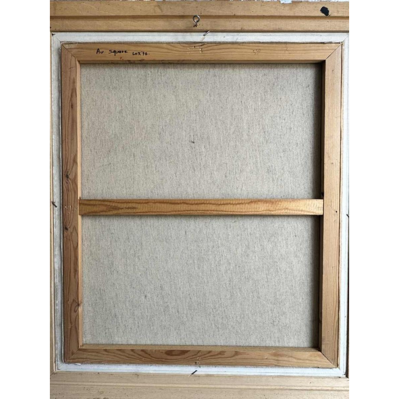 Marcel HOCQ (1933-2021): "Au square» peinture