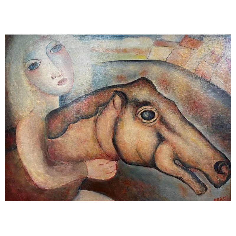 Marcel HOCQ (1933-2021) huile sur panneau 30x40 cm