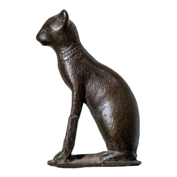 Statuette en bronze représentant la déesse « Bastet ». Égypte, Basse Époque, 664 – 332 av. J.-C.