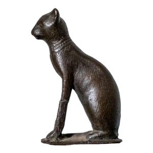 Statuette en bronze représentant la déesse « Bastet ». Égypte, Basse Époque, 664 – 332 av. J.-C.