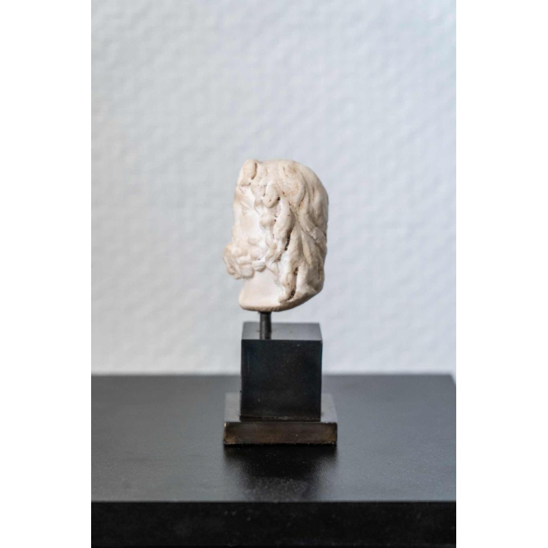 Marmeren kop van Zeus-Serapis, sculptuur uit de Romeinse periode, 2e tot 3e eeuw na Chr. D