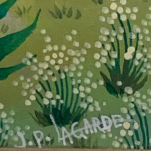 LAGARDE Jean-Pierre oli on canvas "Eveil printanier"