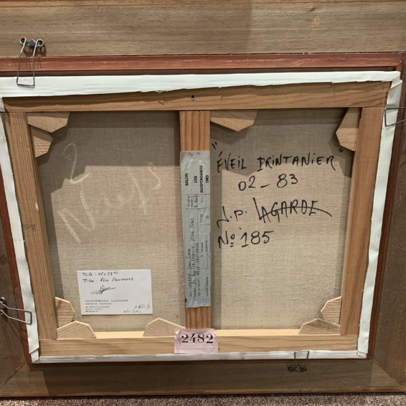 LAGARDE Jean-Pierre oli on canvas "Eveil printanier"