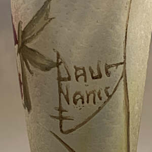 Vase Daum Nancy art Nouveau.