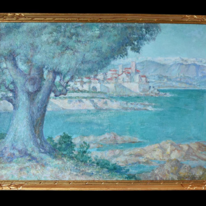 Édouard Van Esbroeck (1869–1949) – Belgian painter – Oil on canvas dated 1927 – Marine view