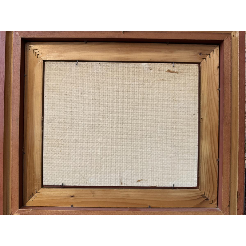 André SPRUMONT - Abstract landschap met steltlopers - olieverfschilderij op canvas