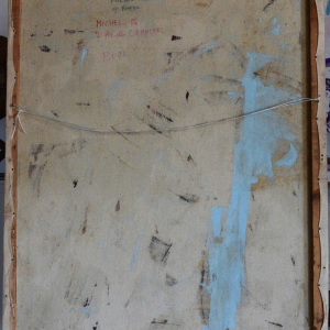 KITENGE Joseph, traditionele dansscène, olieverf op doek, Congo 20e eeuw