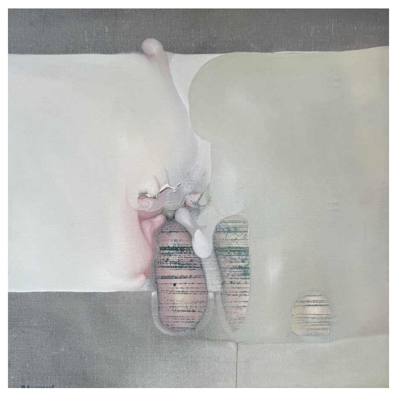 André SPRUMONT “abstractie” hst 60x60 cm