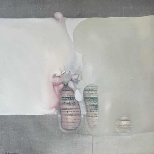 André SPRUMONT “abstractie” hst 60x60 cm