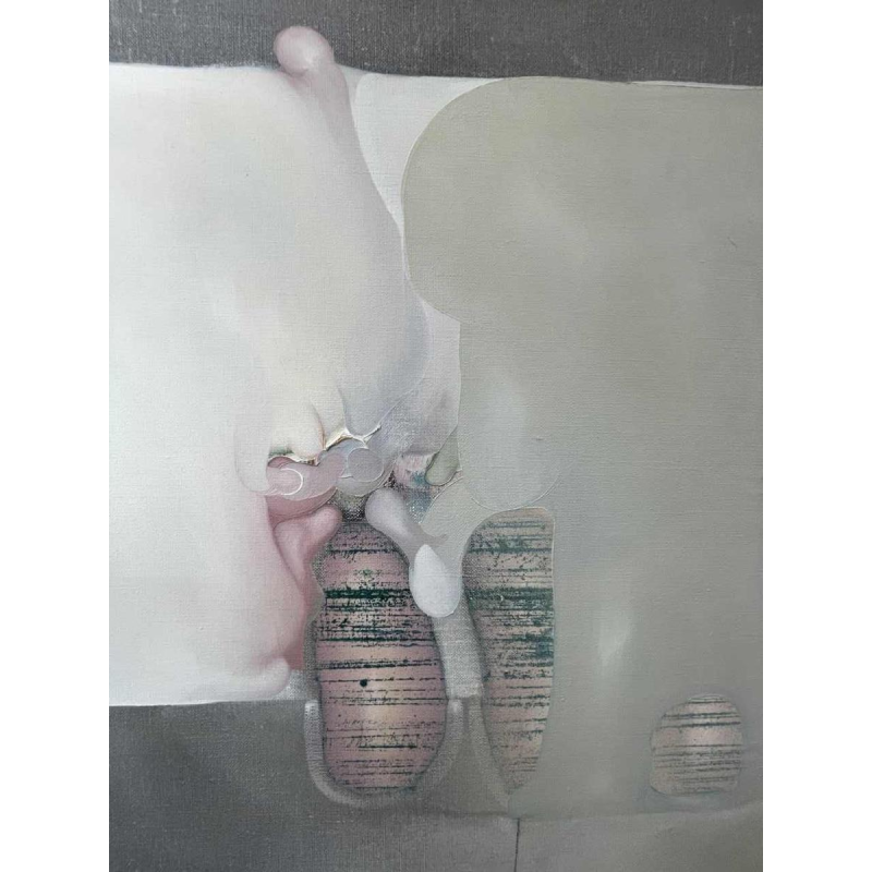 André SPRUMONT « abstraction » hst 60x60 cm