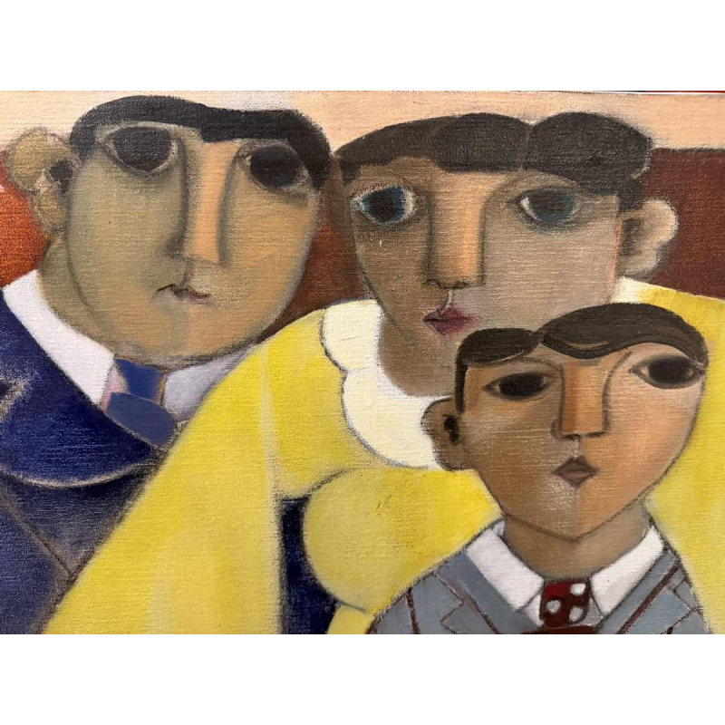 René Dessainte: « Arthur 1er de classe » peinture huile sur toile