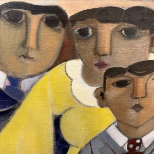 René Dessainte: « Arthur 1er de classe » peinture huile sur toile