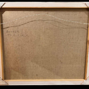 René Dessainte: « Arthur 1er de classe » peinture huile sur toile