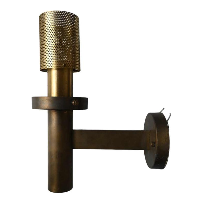 Glashütte Limburg, paar wandlampen, glazen bollen, ca 1970