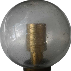 Glashütte Limburg, paire d'appliques, boules de verre, ca 1970