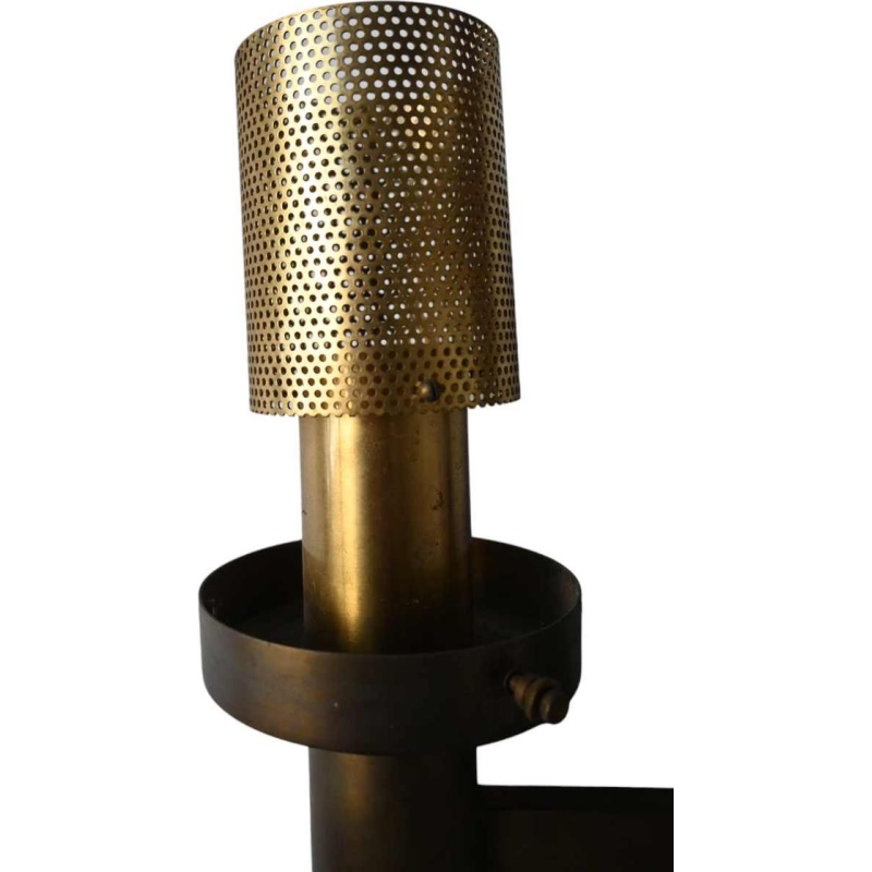 Glashütte Limburg, paire d'appliques, boules de verre, ca 1970