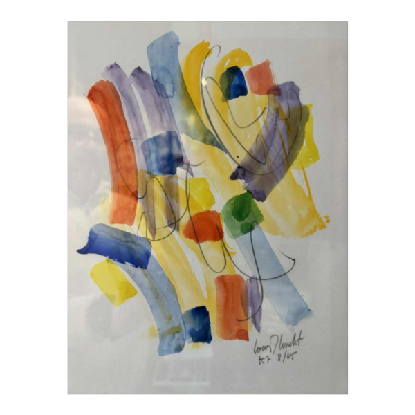 Louis-Marie LONDOT ‘Abstraction I’ watercolour on paper, 2005