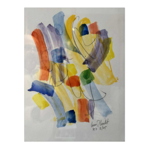 Louis-Marie LONDOT ‘Abstraction I’ watercolour on paper, 2005