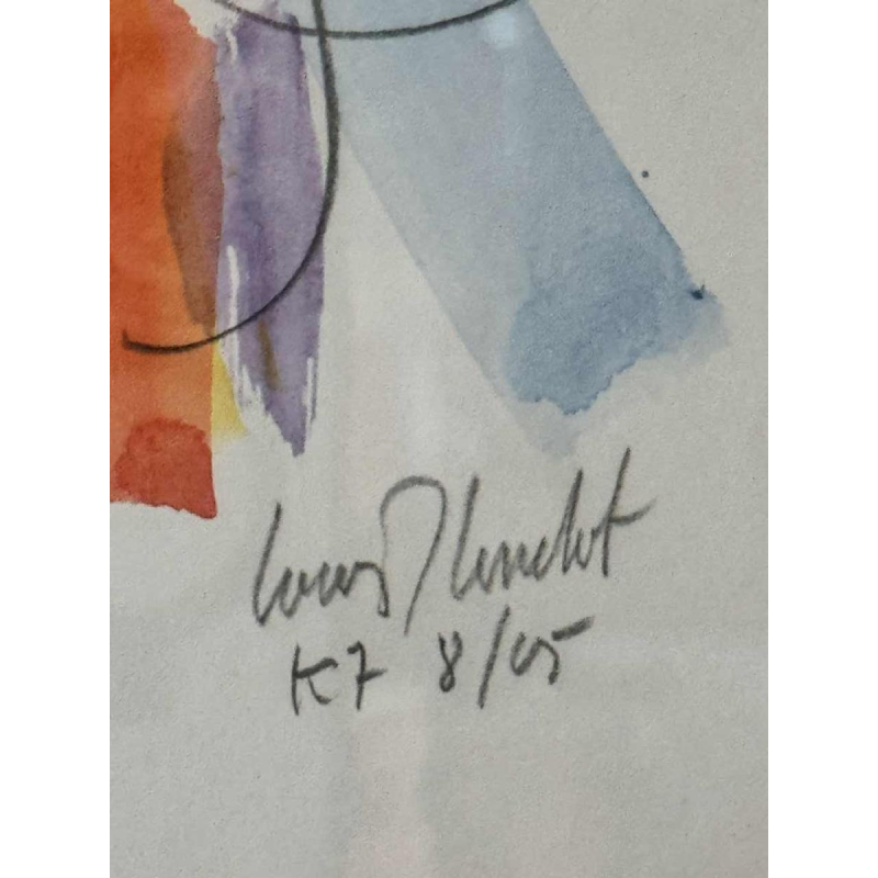 Louis-Marie LONDOT « Abstraction I » aquarelle sur papier, 2005