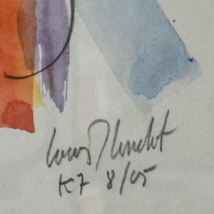 Louis-Marie LONDOT “Abstractie I” aquarel op papier, 2005
