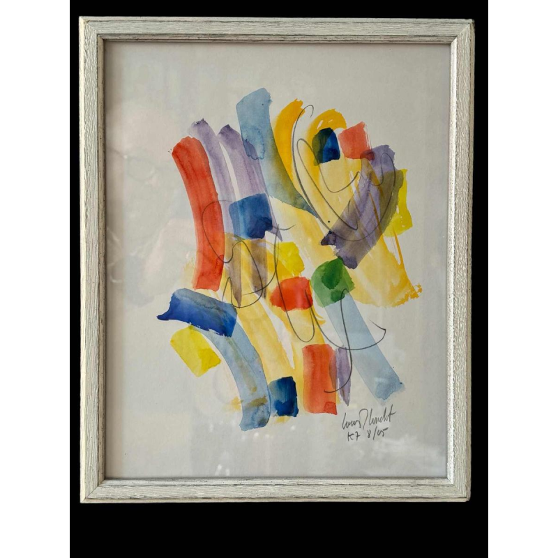 Louis-Marie LONDOT ‘Abstraction I’ watercolour on paper, 2005