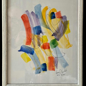 Louis-Marie LONDOT “Abstractie I” aquarel op papier, 2005