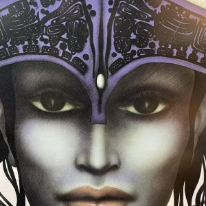 Jef van Tuerenhout " Visage de femme " Épreuve d'Artiste Sérigraphie, ca 1970