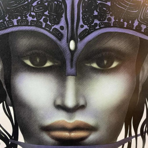 Jef van Tuerenhout " Visage de femme " Épreuve d'Artiste Sérigraphie, ca 1970