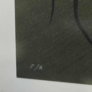 Jef van Tuerenhout "Vrouwengezicht" Artist's proof zeefdruk, ca 1970