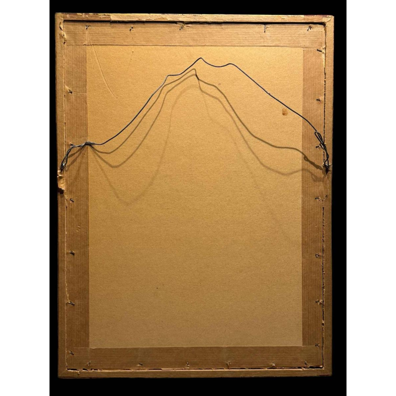 Albert DANDOY 'Couple damoureux près de lArsenal à Namur' peinture huile sur carton