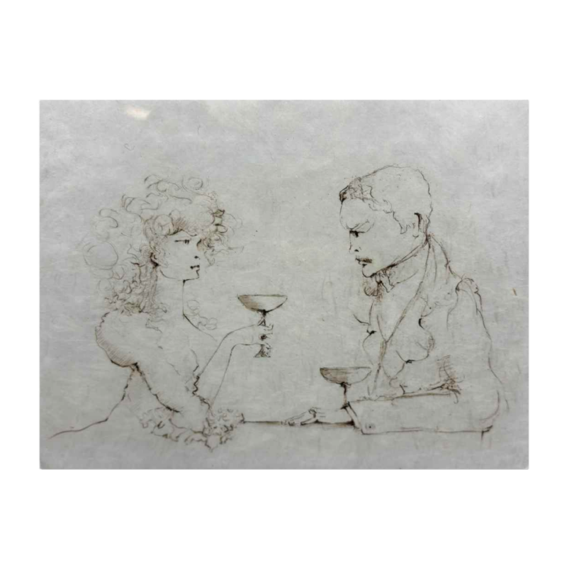 Leonor Fini, originele plaatdruk, gesigneerd in potlood