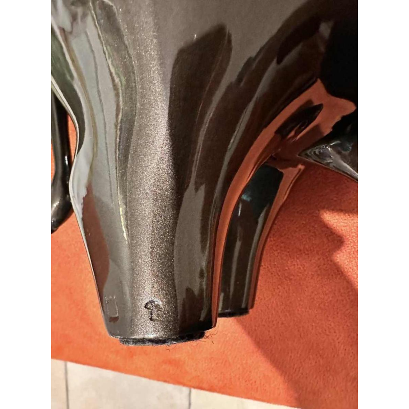 Laszlo Tibay ‘Bizon’ lacquered bronze sculpture