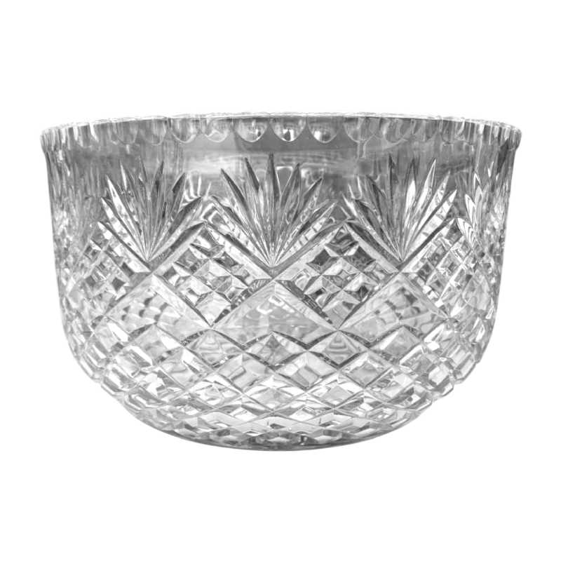 Large crystal bowl, probably Val-St-Lambert