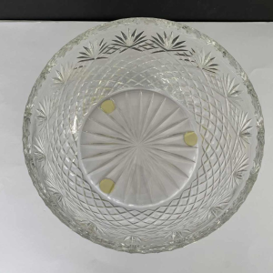 Large crystal bowl, probably Val-St-Lambert