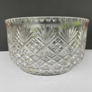 Large crystal bowl, probably Val-St-Lambert