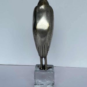 Marcel Guillemard Fondeur “Marabout“ sculpture Art Déco en bronze argenté, ca 1930