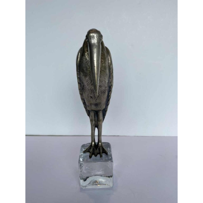 Marcel Guillemard Fondeur “Marabout“ sculpture Art Déco en bronze argenté, ca 1930