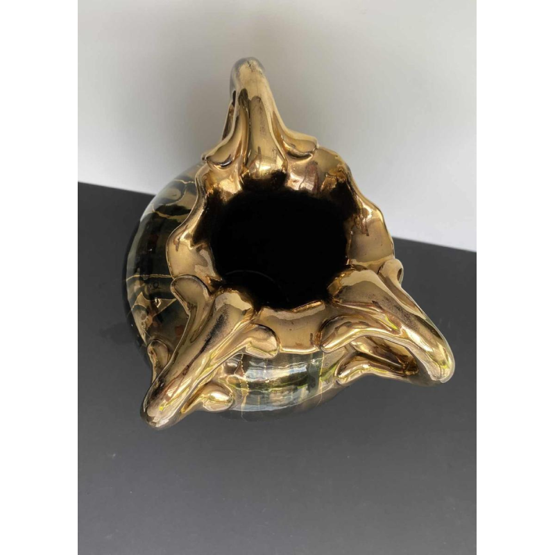 Louis Auguste Dage, bronze ceramic vase