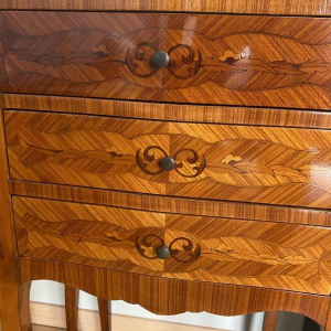 Two matching pieces of furniture, Louis XV-style bedside tables - Transition