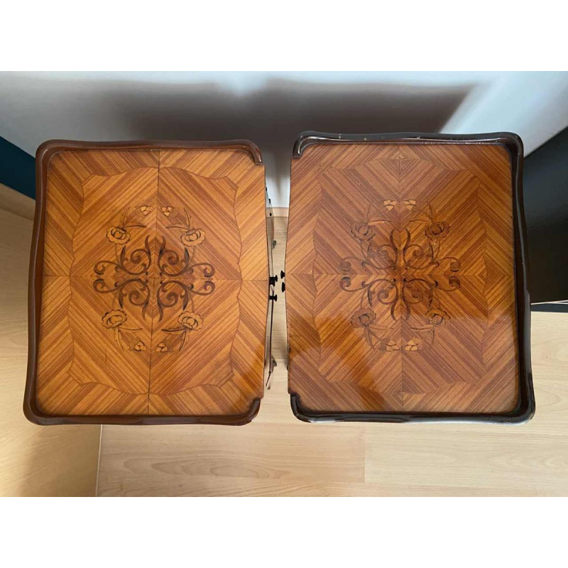 Two matching pieces of furniture, Louis XV-style bedside tables - Transition