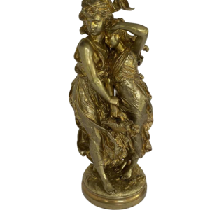 Hippolyte François Moreau, bronze sculpture of young women, late 19th-century Romanticism