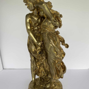 Hippolyte François Moreau, sculpture de jeunes femmes en bronze, romantisme fin XIXe s