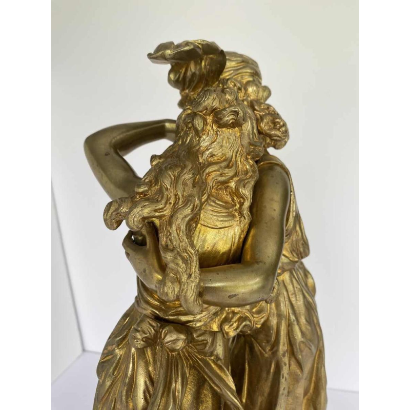 Hippolyte François Moreau, sculpture de jeunes femmes en bronze, romantisme fin XIXe s