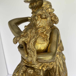 Hippolyte François Moreau, bronze sculpture of young women, late 19th-century Romanticism