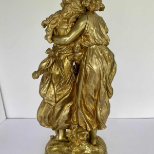 Hippolyte François Moreau, sculpture de jeunes femmes en bronze, romantisme fin XIXe s