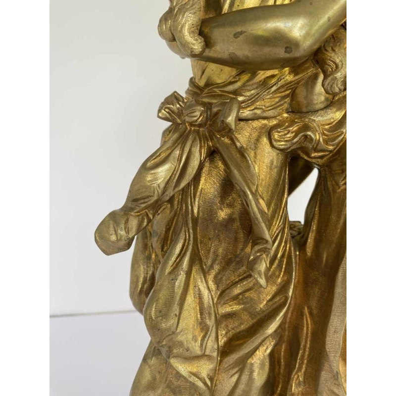 Hippolyte François Moreau, sculpture de jeunes femmes en bronze, romantisme fin XIXe s