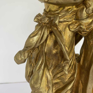 Hippolyte François Moreau, bronze sculpture of young women, late 19th-century Romanticism