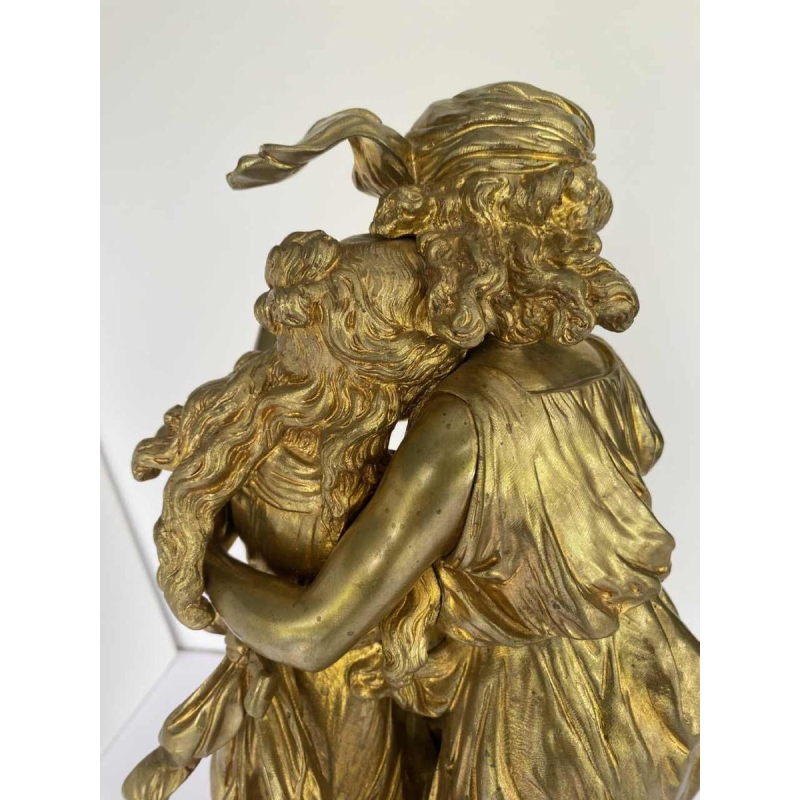 Hippolyte François Moreau, sculpture de jeunes femmes en bronze, romantisme fin XIXe s