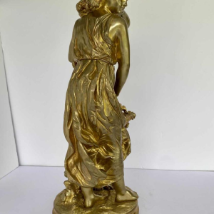 Hippolyte François Moreau, sculpture de jeunes femmes en bronze, romantisme fin XIXe s